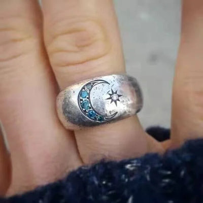 Star Moon Ring