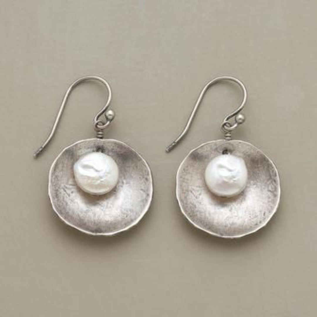 Vintage Silver & Pearl Earrings