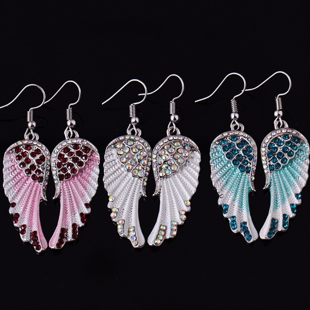 Crystal Angel Earrings