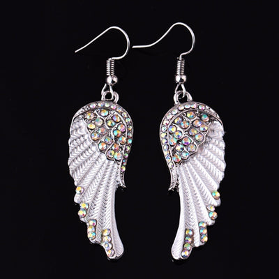 Crystal Angel Earrings