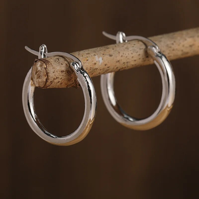 Vintage Gold & Silver Hoop Earrings