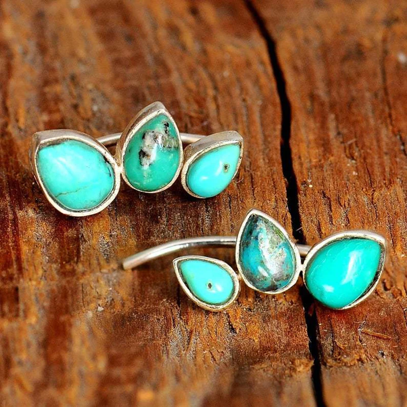 Vintage Turquoise Stones Earrings