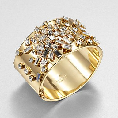 Vintage Golden Inlaid Zirconia Ring