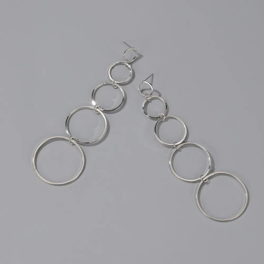 Vintage Dangling Hoop Earrings