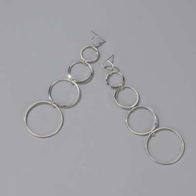 Vintage Dangling Hoop Earrings