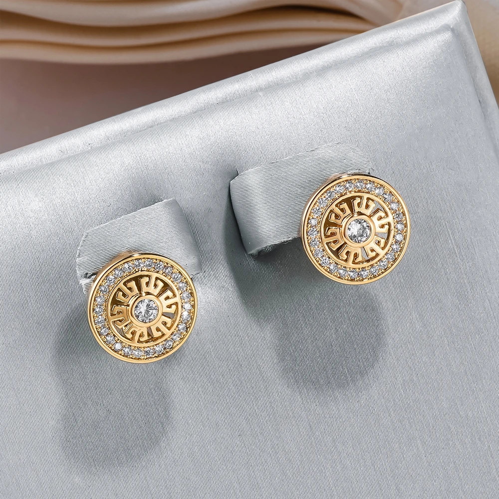 Elegant Bright Golden Earrings