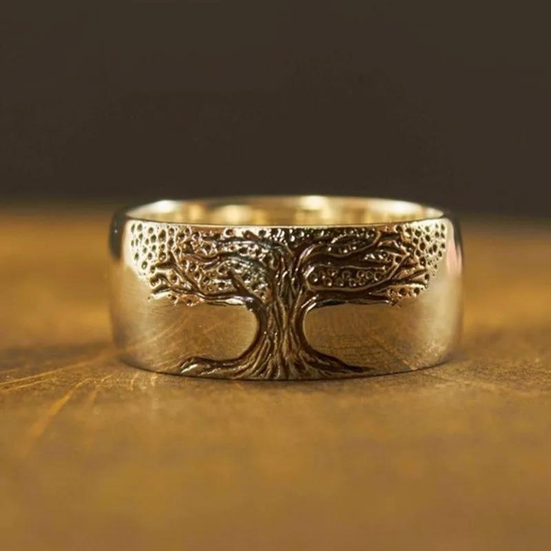 Vintage Golden Tree of Life Ring