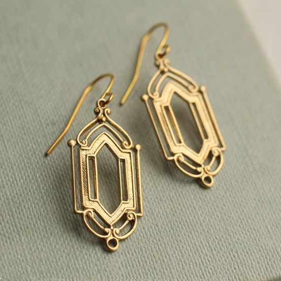 Vintage Golden Earrings