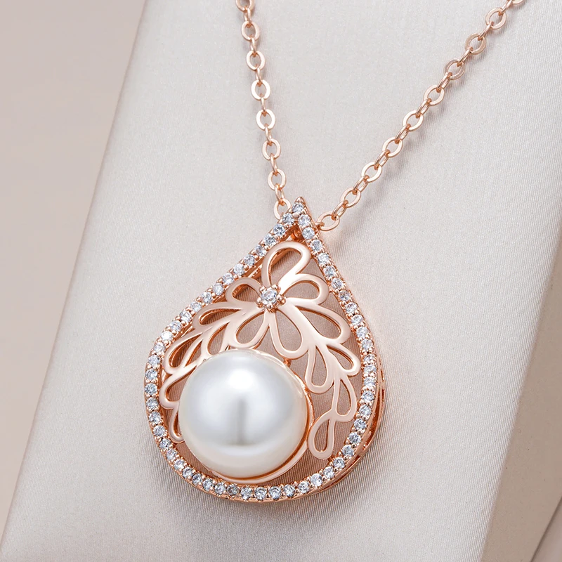 Elegant Pearl Drop Necklace