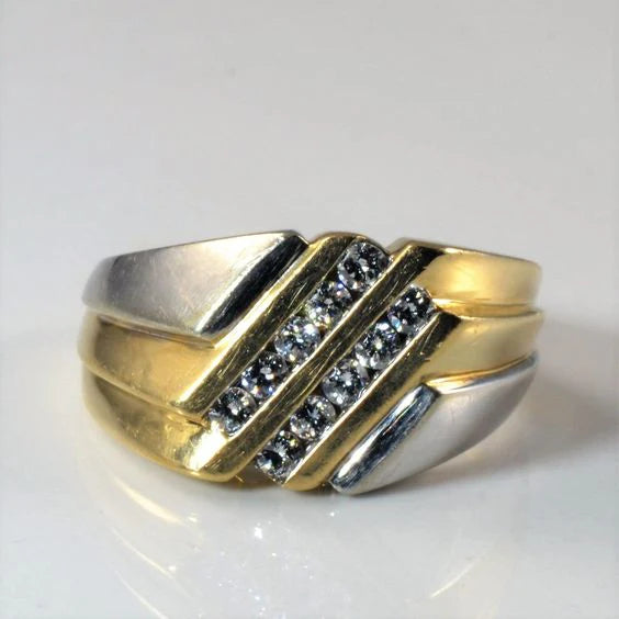 Vintage Golden & Silver Bright Ring